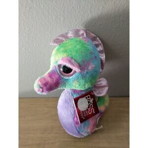 Russ Lil Peepers Sara seahorse blue pink green purple plush stuffed animal NWT